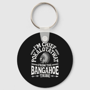 Chief pokalotatwat from the tribe native america key ring