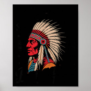 Chief Pokalotatwat from The Tribe Native America Poster