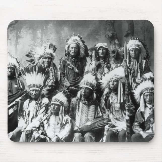 Chief Red Cloud & Other Chiefs, 1899 Mouse Pad (Front)