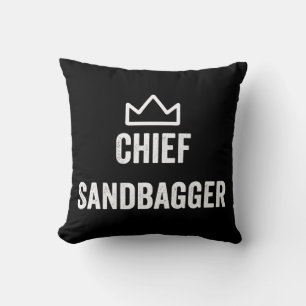 Chief Sandbagger Golf Meme Bjj Chess Sandbag Cushion