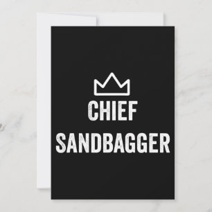 Chief Sandbagger Golf Meme Bjj Chess Sandbag Holiday Card