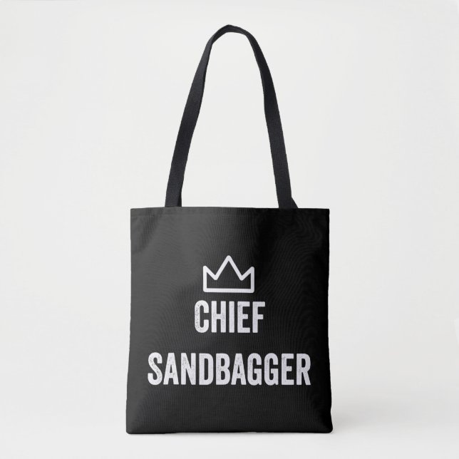 Chief Sandbagger Golf Meme Bjj Chess Sandbag Tote Bag (Front)