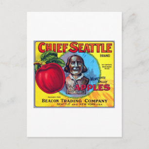 Chief Seattle Apples Postcard