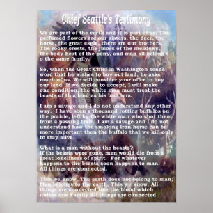chief seattles testimony poster