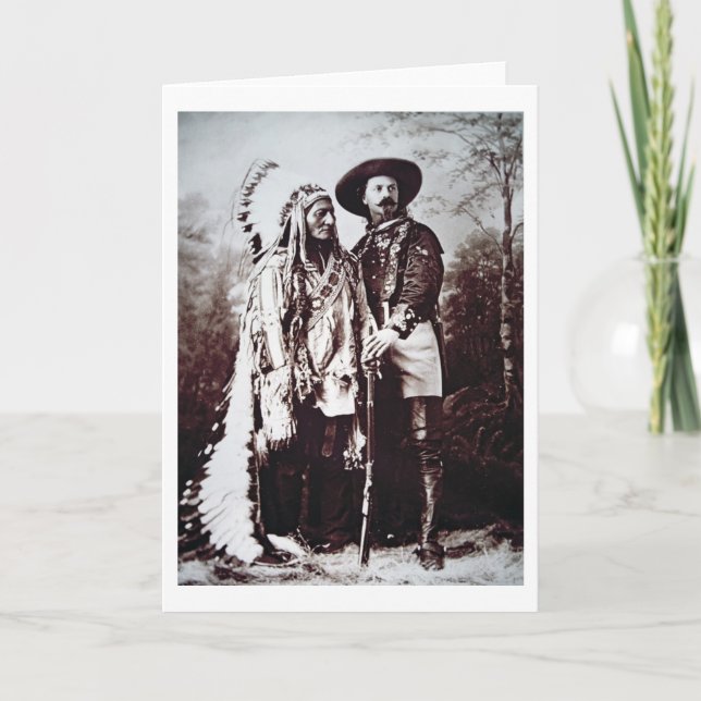 Chief Sitting Bull (1831-90) on tour with Buffalo Card (Front)