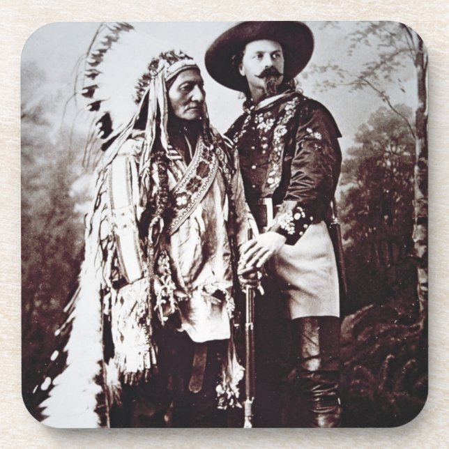 Chief Sitting Bull (1831-90) on tour with Buffalo Coaster (Front)