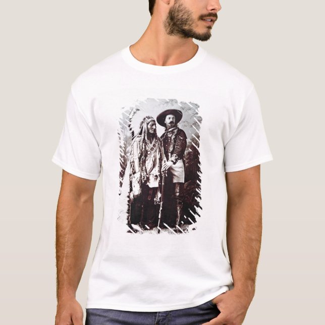 Chief Sitting Bull (1831-90) on tour with Buffalo T-Shirt (Front)