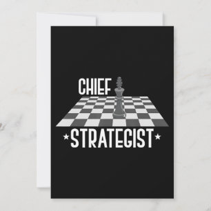 Chief Strategist Chess I Always Win This Game Holiday Card