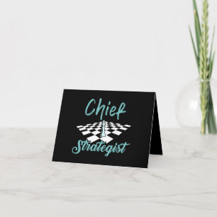 Chief Strategist Chess I Always Win This Game Thank You Card