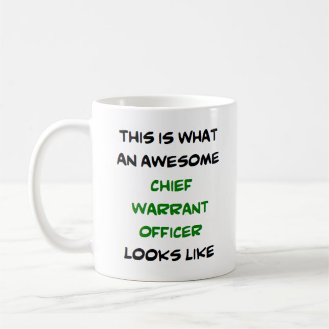 chief warrant officer, awesome coffee mug (Left)