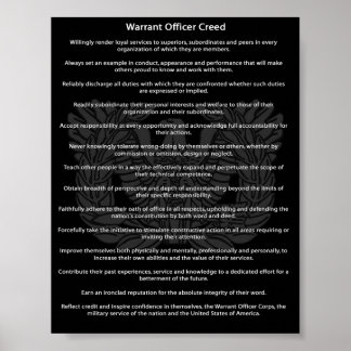 Chief Warrant Officer Creed Poster