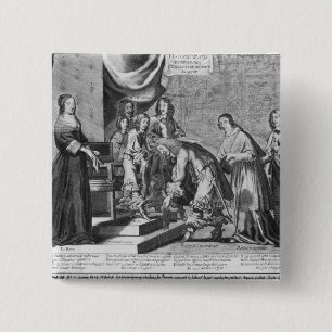 Chiefs of Fronde admitted to greet the King 15 Cm Square Badge