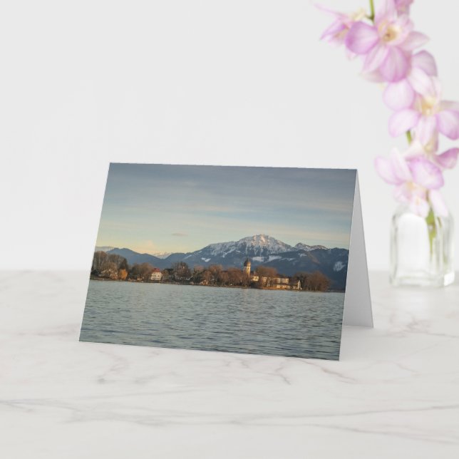 Chiemsee Germany Landscape Card (Orchid)