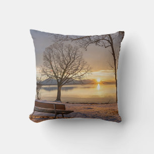 Chiemsee Lake, sunset, Cushion