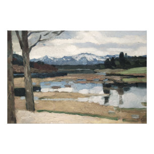 Chiemsee Leo Putz Landscape Mountain Art Photo Print