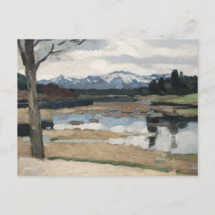 Chiemsee Leo Putz Landscape Mountain Art Postcard