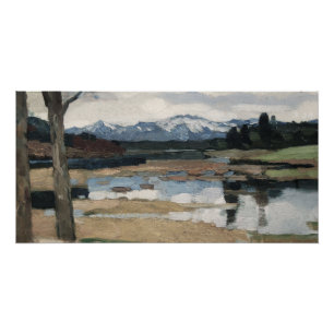 Chiemsee Leo Putz Landscape Mountain Art Poster