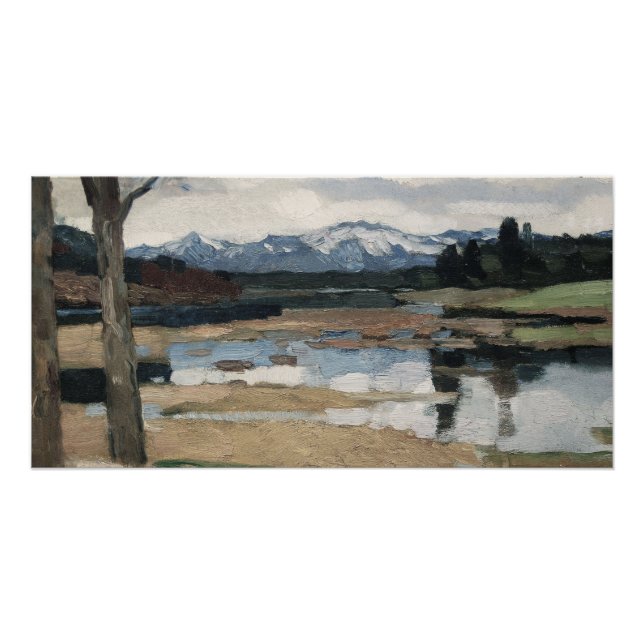 Chiemsee Leo Putz Landscape Mountain Art Poster (Front)