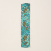 Chiffon Scarf, Turtles Indigenosity motif