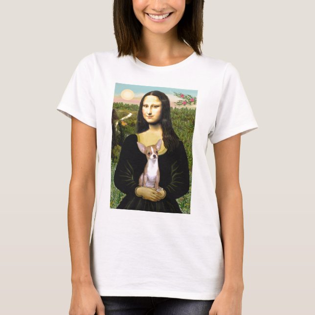 Chihuahua 1b - Mona Lisa T-Shirt (Front)