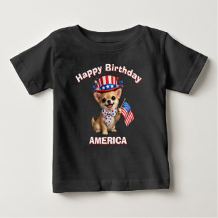 Chihuahua (2ad) Patriotic Kid T-Shirt