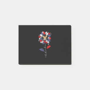 Chihuahua 4Th Of July Sunflower Patriotic Post-it Notes