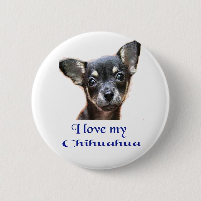 Chihuahua 6 Cm Round Badge (Front)