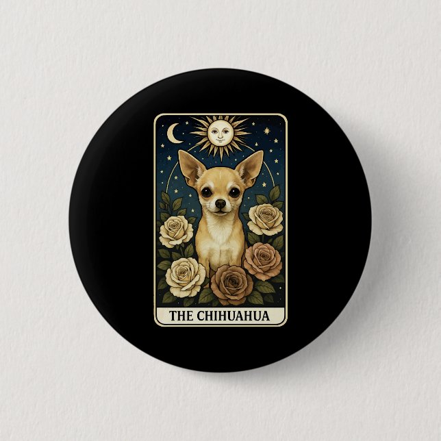 Chihuahua 6 Cm Round Badge (Front)