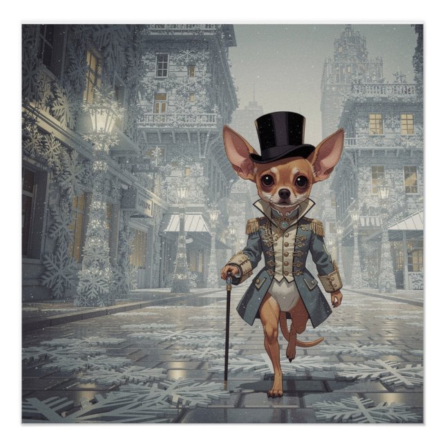 Chihuahua About Town In Paris Poster (Front)
