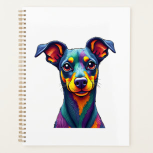 Chihuahua Abstract Painting Colour Cute Dog (1) Planner
