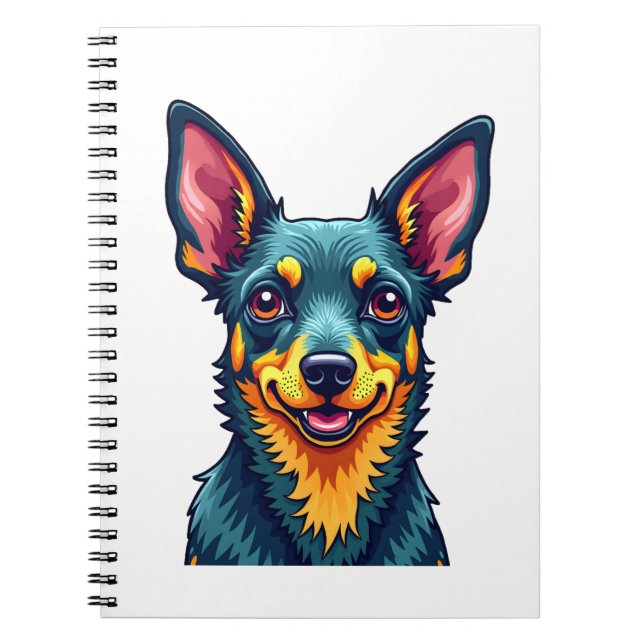 Chihuahua  Abstract Painting  Colour  Cute Dog (2) Notebook (Front)