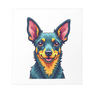 Chihuahua Abstract Painting Colour Cute Dog (2) Notepad