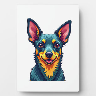 Chihuahua Abstract Painting Colour Cute Dog (2) Plaque