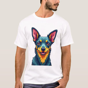 Chihuahua  Abstract Painting  Colour  Cute Dog (2) T-Shirt