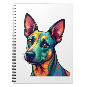 Chihuahua  Abstract Painting  Colour  Cute Dog (3) Notebook