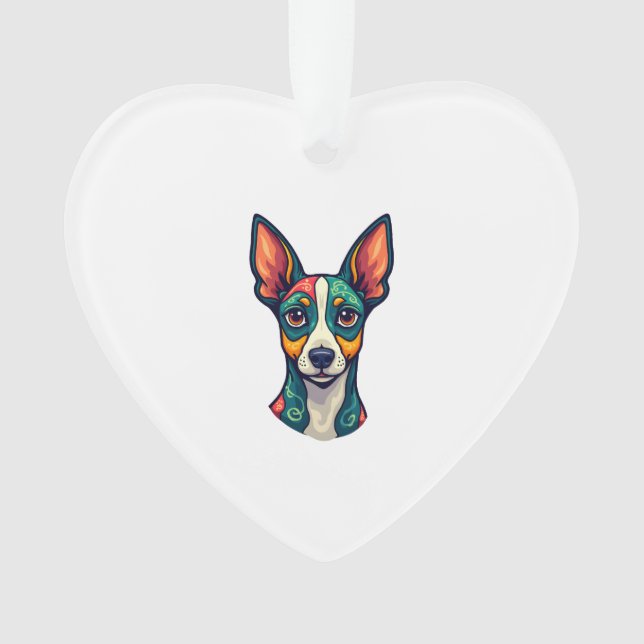 Chihuahua  Abstract Painting  Colour  Cute Dog (7) Ornament (Front)