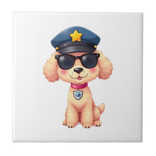 Chihuahua Abstract Painting Colour Cute Dog Cop Ceramic Tile