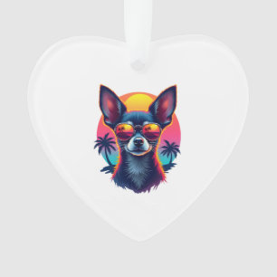 Chihuahua Abstract Painting Colour Cute Dog Cop Ornament