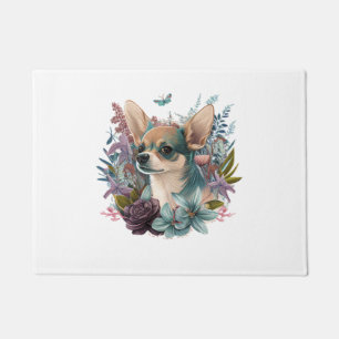 Chihuahua Abstract Painting Colour Cute Dog Doormat