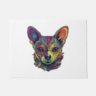 Chihuahua  Abstract Painting  Colour  Cute Dog     Doormat