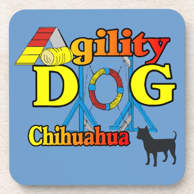 Chihuahua Agility Coaster (Front)