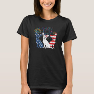 Chihuahua American Flag 4th Of July Independence D T-Shirt