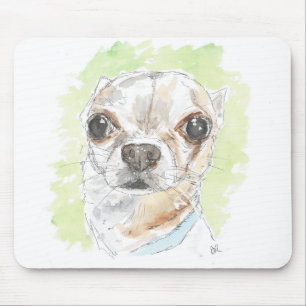 Chihuahua art mouse mat. pad
