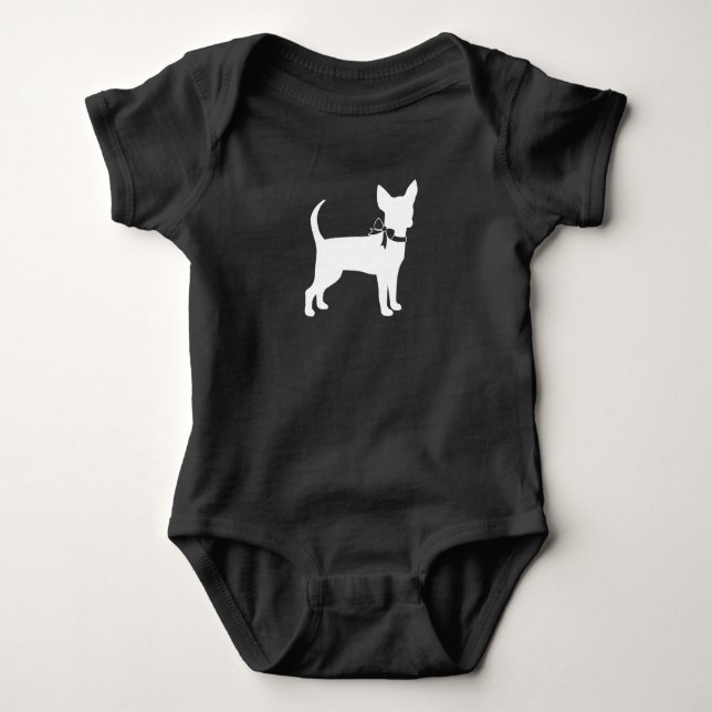 Chihuahua Baby Shower Bodysuit (Front)