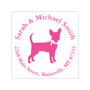 Chihuahua Baby Shower Puppy Dog Pink Girl Self-inking Stamp
