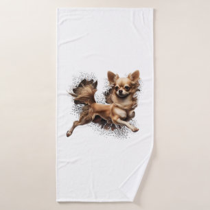 Chihuahua Ballerina Ballet Dance Dancing Bath Towel