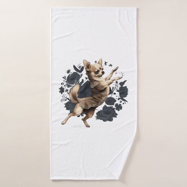 Chihuahua  Ballerina  Ballet  Dance  Dancing     Bath Towel (Bath Towel)