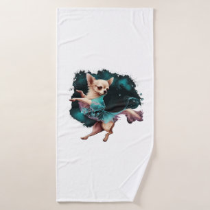 Chihuahua Ballerina Ballet Dance Dancing Bath Towel