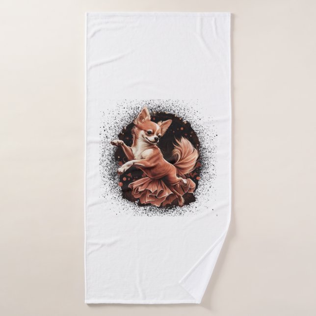 Chihuahua  Ballerina  Ballet  Dance  Dancing       Bath Towel (Bath Towel)