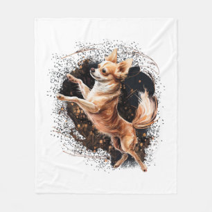 Chihuahua Ballerina Ballet Dance Dancing Fleece Blanket